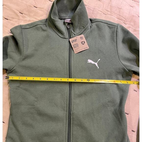 NWT Puma, sage green zip up sweatshirt - Picture 5 of 6